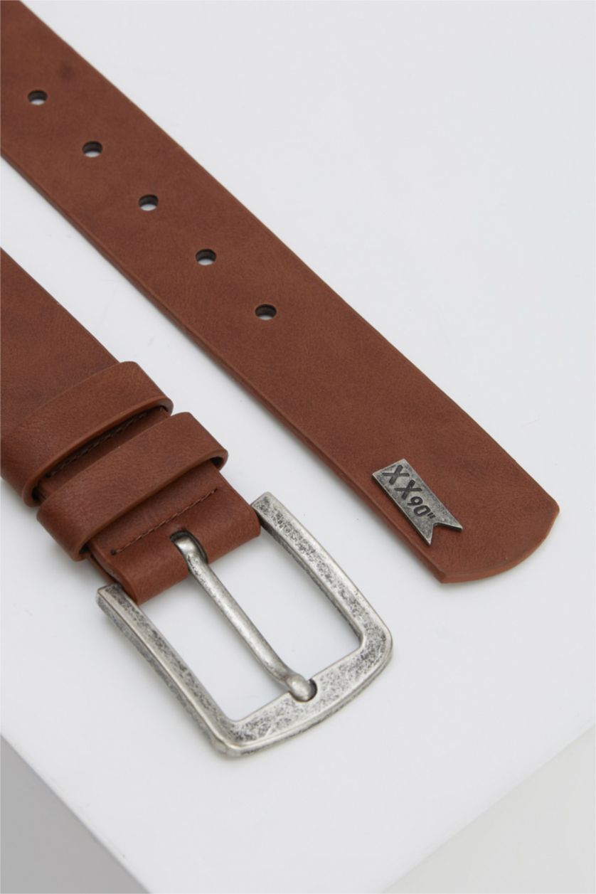 Erkek Taba Erkek Suni Deri Kemer