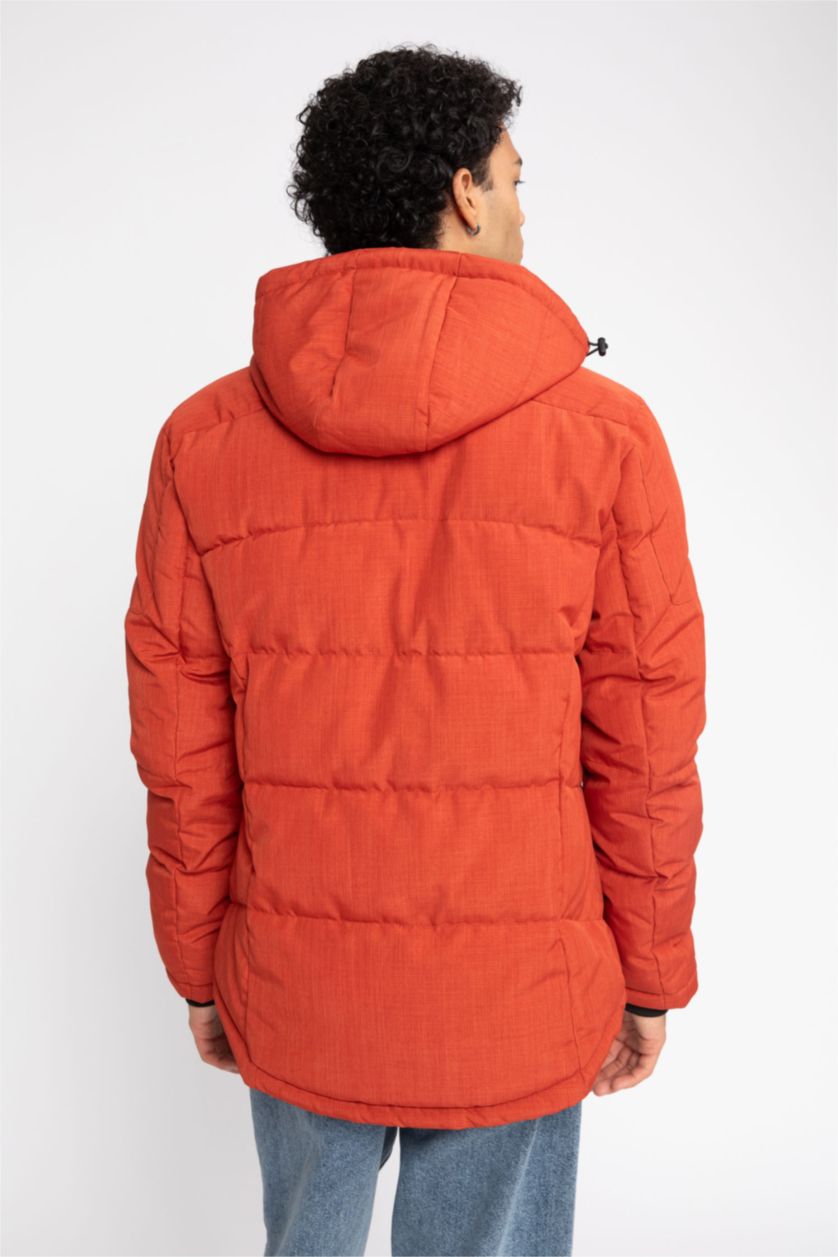 MAN Orange Puffer Jacket