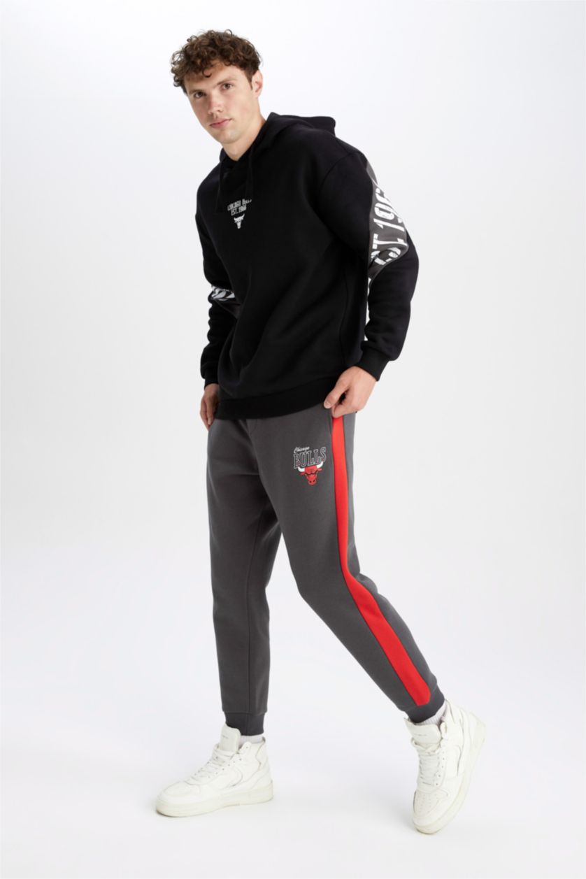 Erkek Antrasit Regular Fit Kalın Sweatshirt Kumaşı Jogger