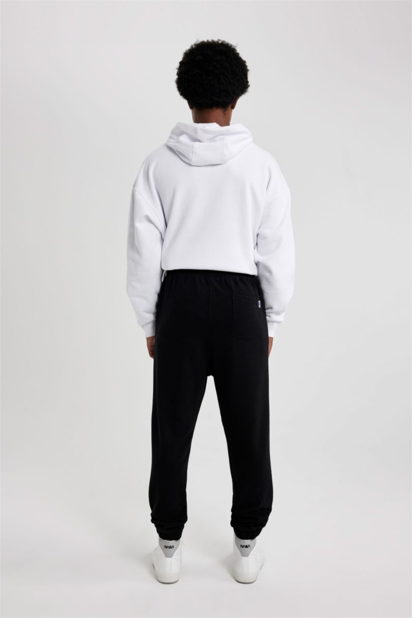 MAN Black DeFactoFit NBA Chicago Bulls Oversize Fit Jogger Sweatpants