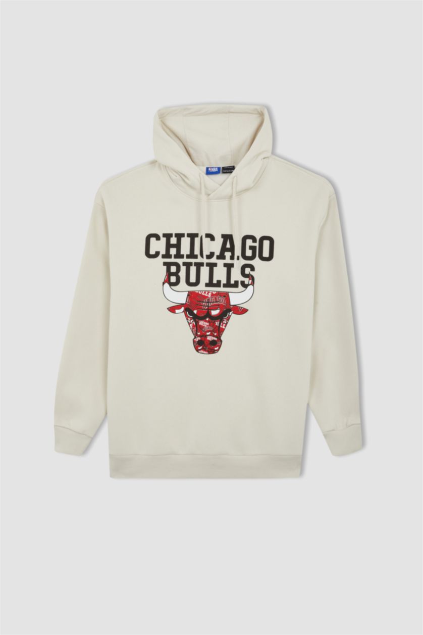 Erkek Taş Boxy Fit Kalın Kumaş Sweatshirt