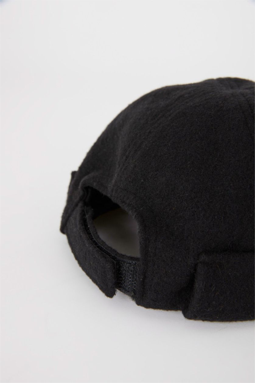 Erkek Siyah Erkek Kısa Şapka