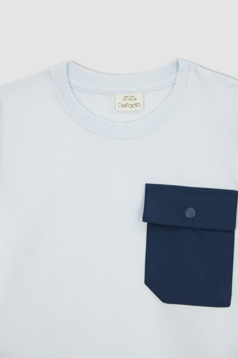 أولاد نعناع تيشيرت نص كم قصة عادية برقبة مستديرة