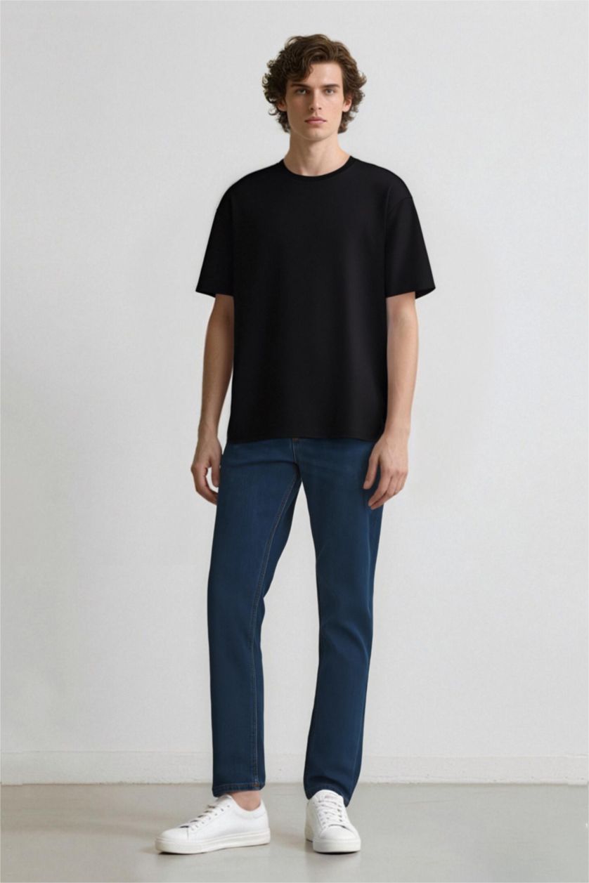 رجال أزرق Sergio Regular Fit Trousers