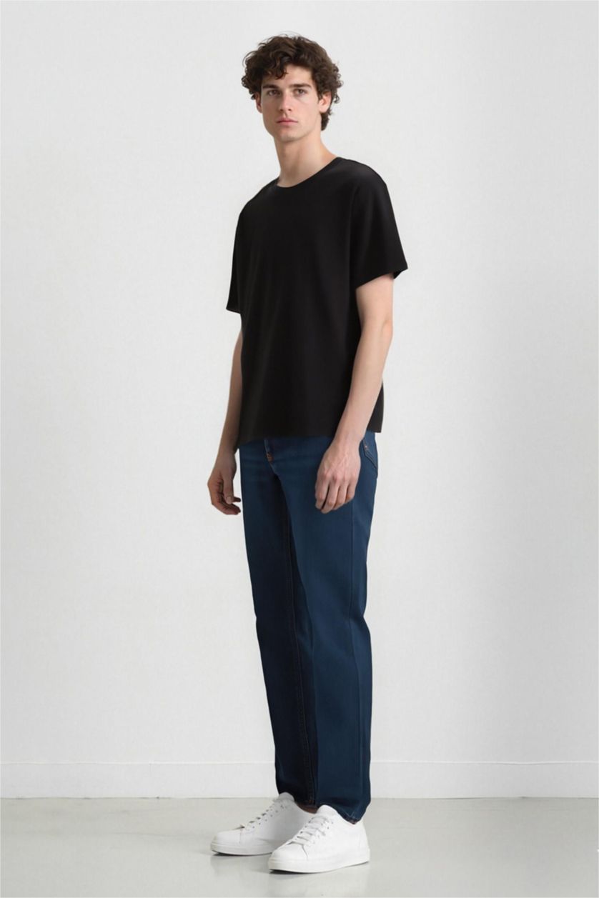 رجال أزرق Sergio Regular Fit Trousers