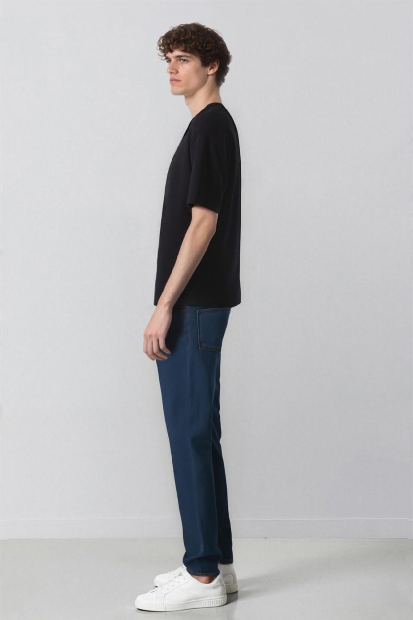 رجال أزرق Sergio Regular Fit Trousers