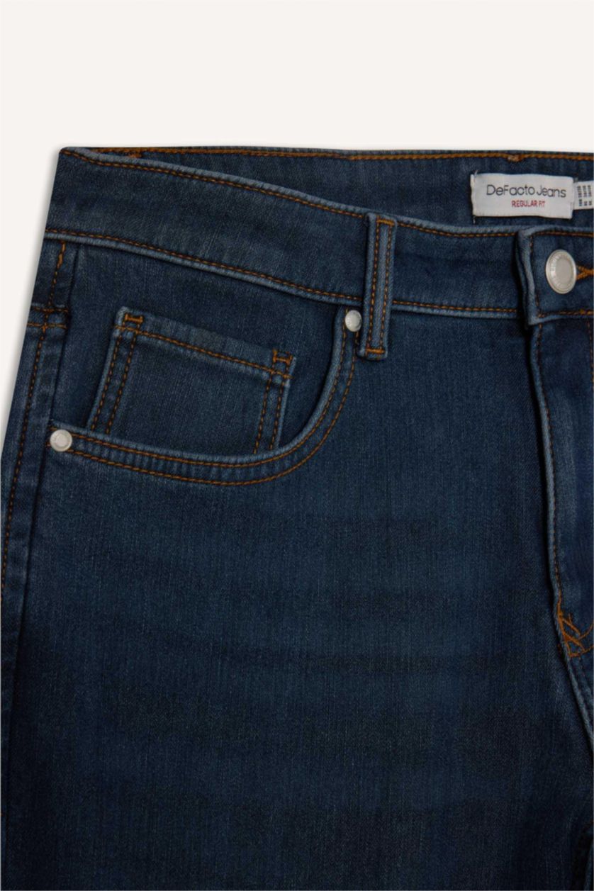 رجال أزرق Sergio Regular Fit Trousers