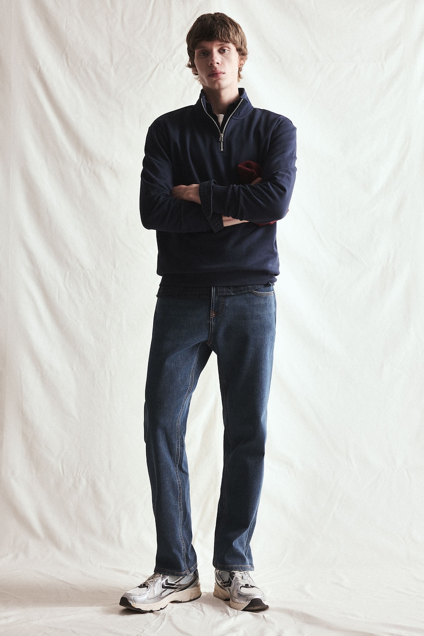 Men Blue Sergio Regular Fit Trousers