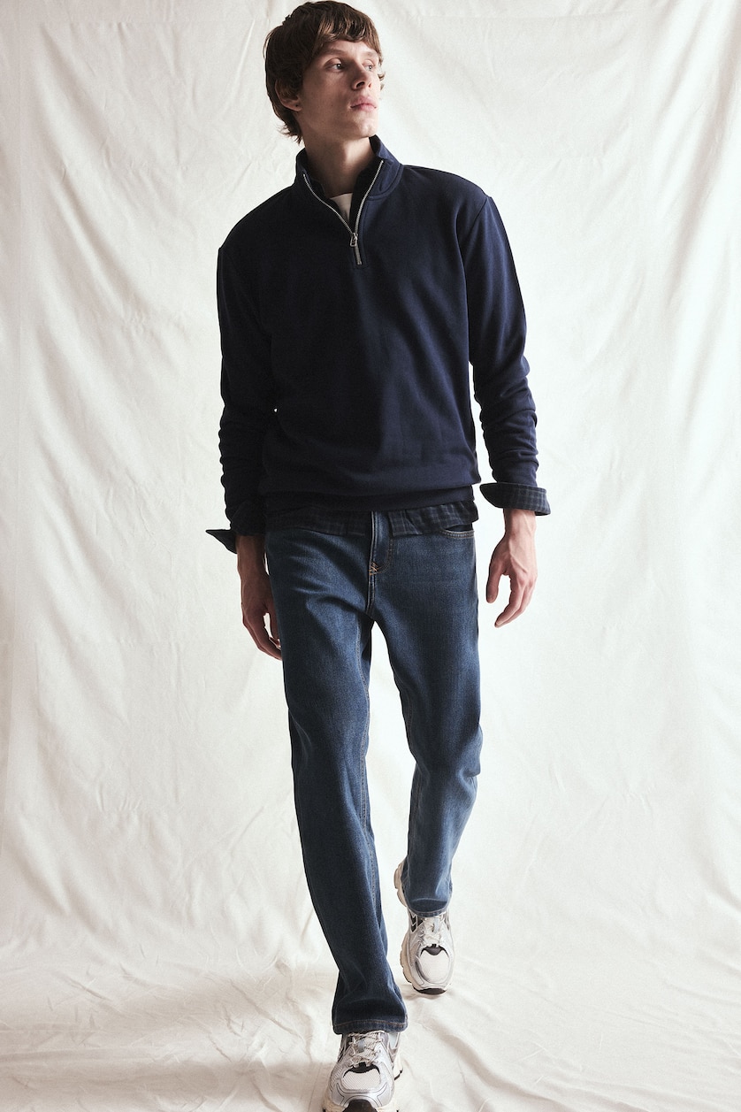 Men Blue Sergio Regular Fit Trousers