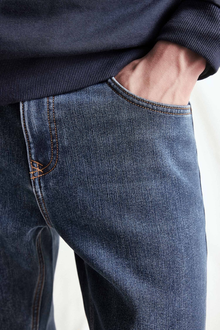 Men Blue Sergio Regular Fit Trousers