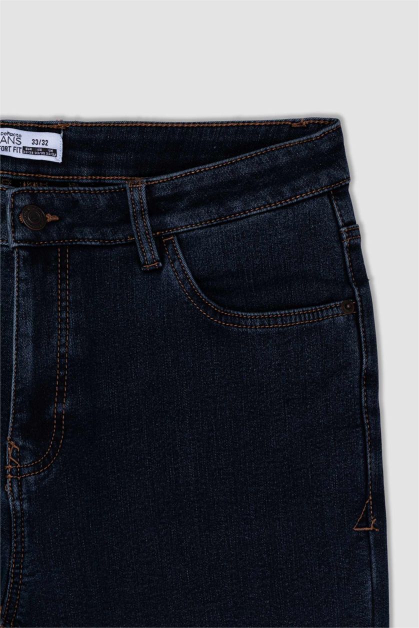 MAN Dark Blue Diago Comfort Fit Trousers