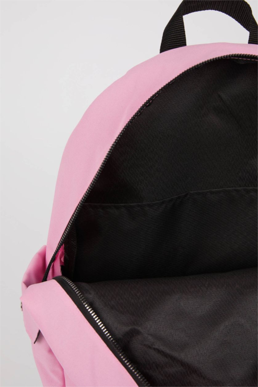 Женщины Розовый Рюкзак водоотталкивающий с принтом, Школьная коллекция