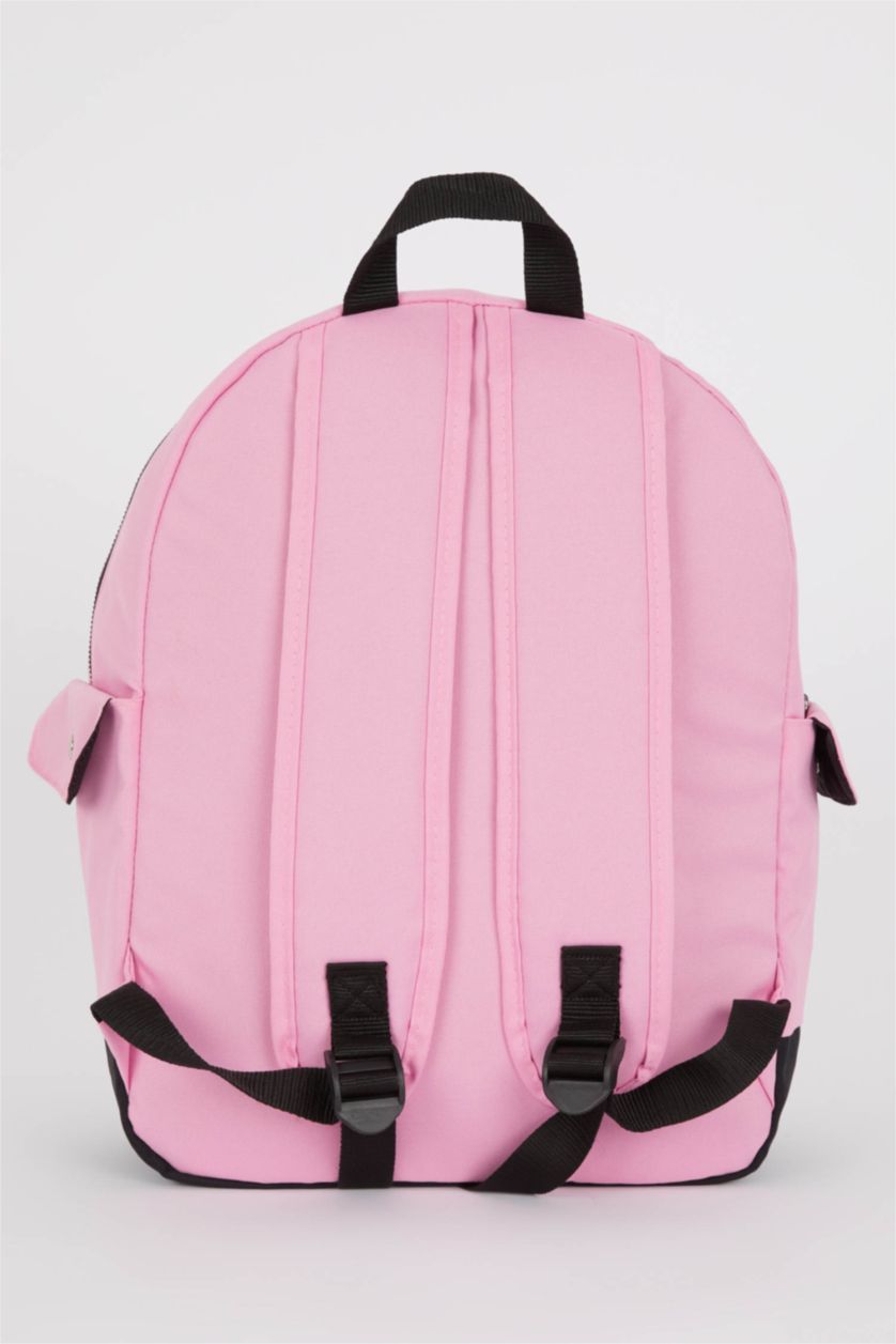 Женщины Розовый Рюкзак водоотталкивающий с принтом, Школьная коллекция
