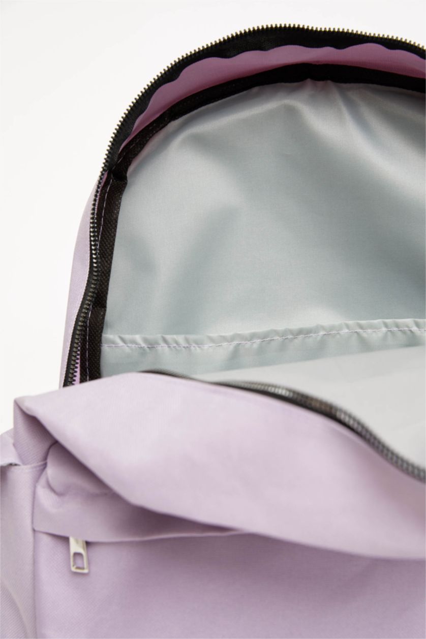 Женщины Сиреневый Рюкзак водоотталкивающий унисекс, Школьная коллекция