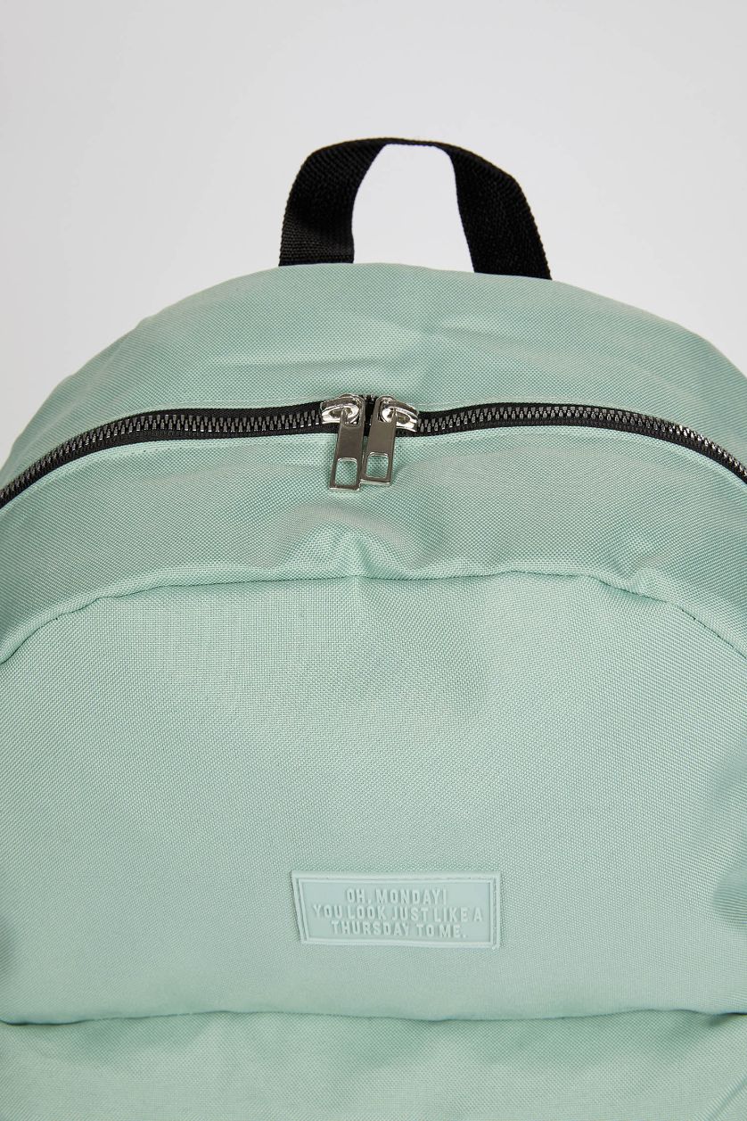 Kadın Mint Unisex Kendini Onaran Su Geçirmez Baskılı Büyük Okul Sırt Çantası