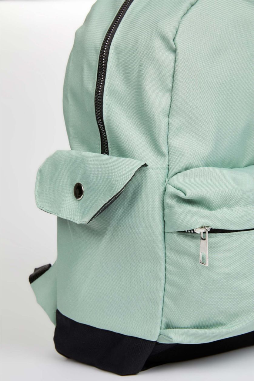 Kadın Mint Unisex Kendini Onaran Su Geçirmez Baskılı Büyük Okul Sırt Çantası