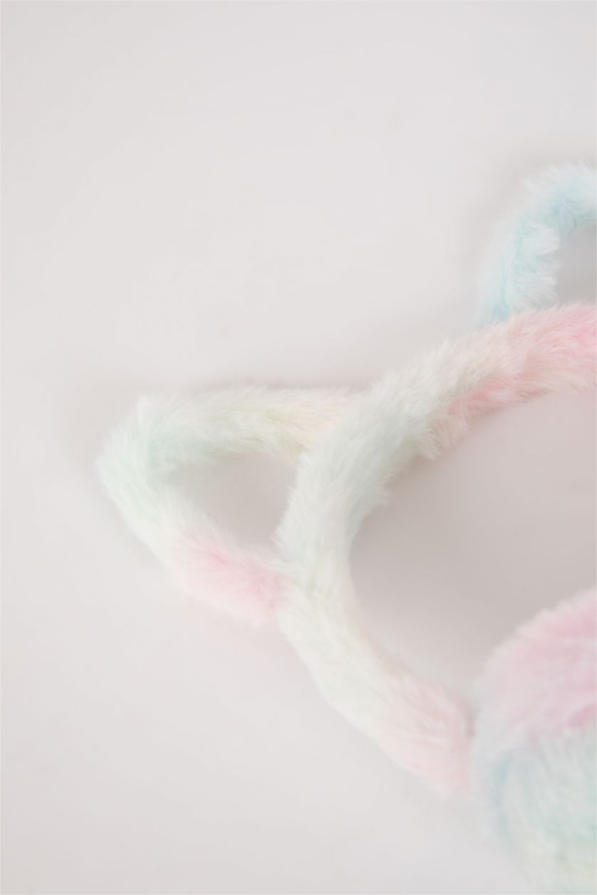 Девочки и подростки Разноцветный Меховые наушники для девочек