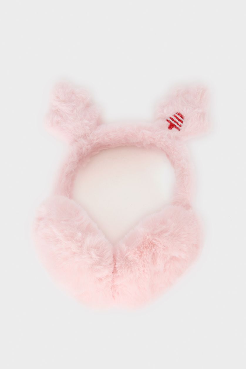 بناتي زهري سماعات فرو شتوي بناتي