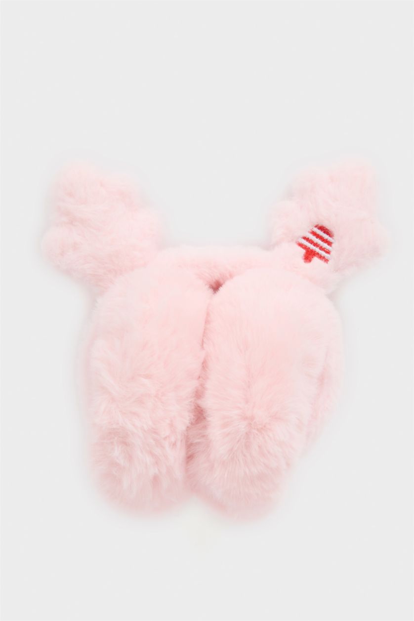 بناتي زهري سماعات فرو شتوي بناتي