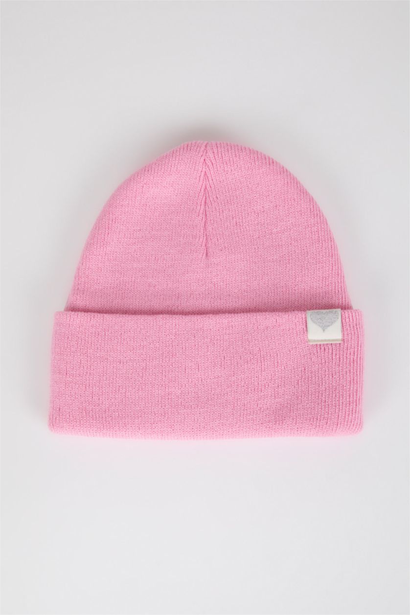 FILLES Rose Clair Béret Basique Pour Fille