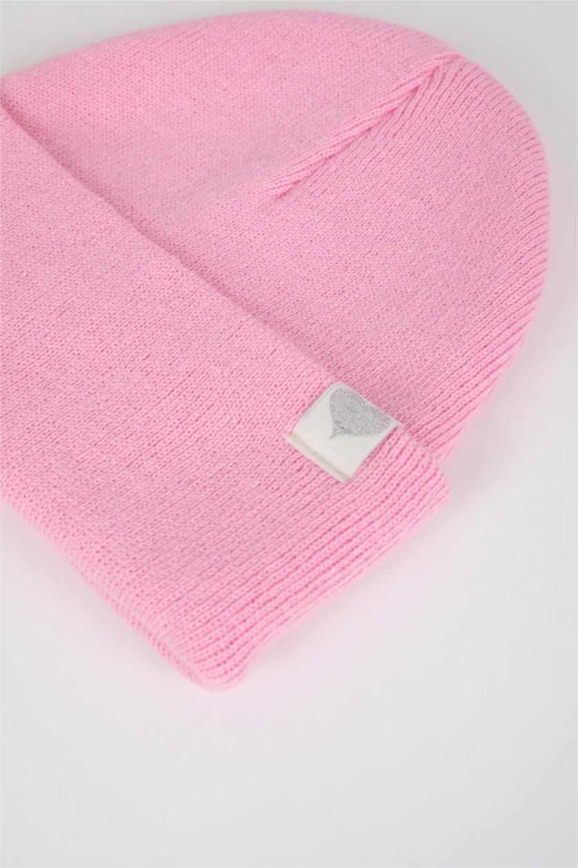 FILLES Rose Clair Béret Basique Pour Fille