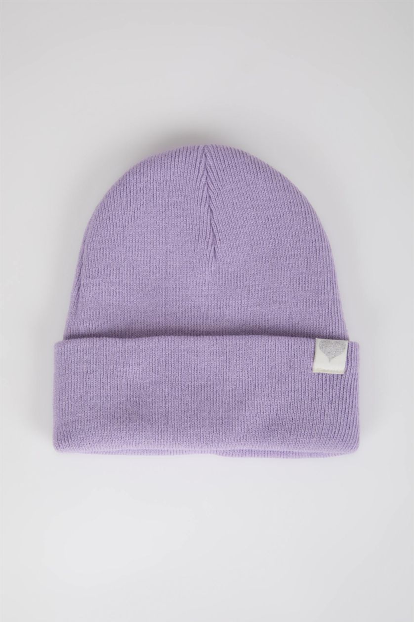FILLES Violet Béret Basique Pour Fille