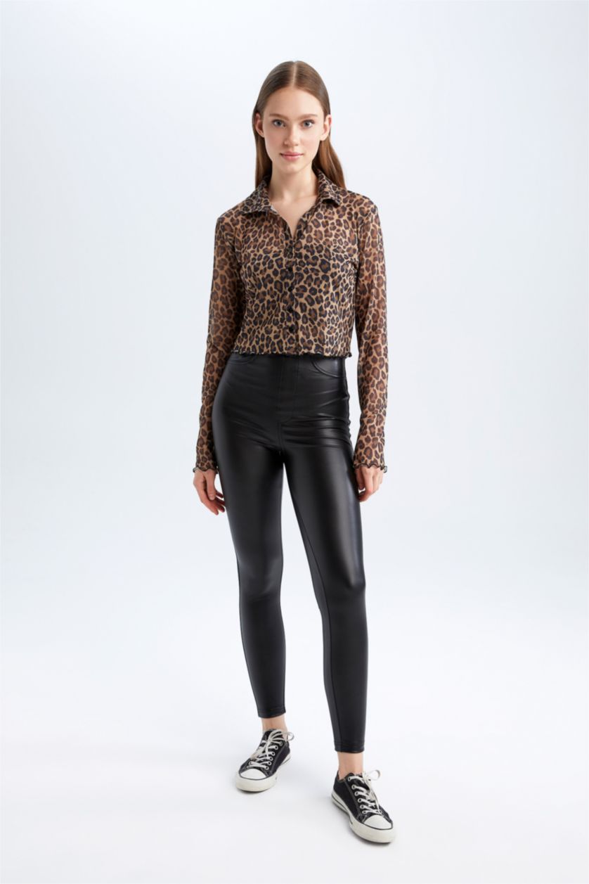 نساء أسود Normal Waist Leggings