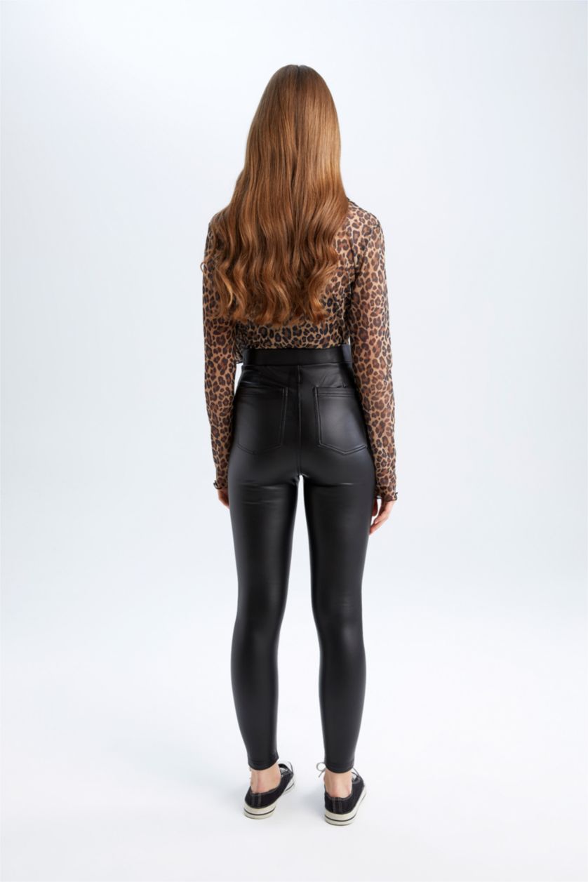 نساء أسود Normal Waist Leggings