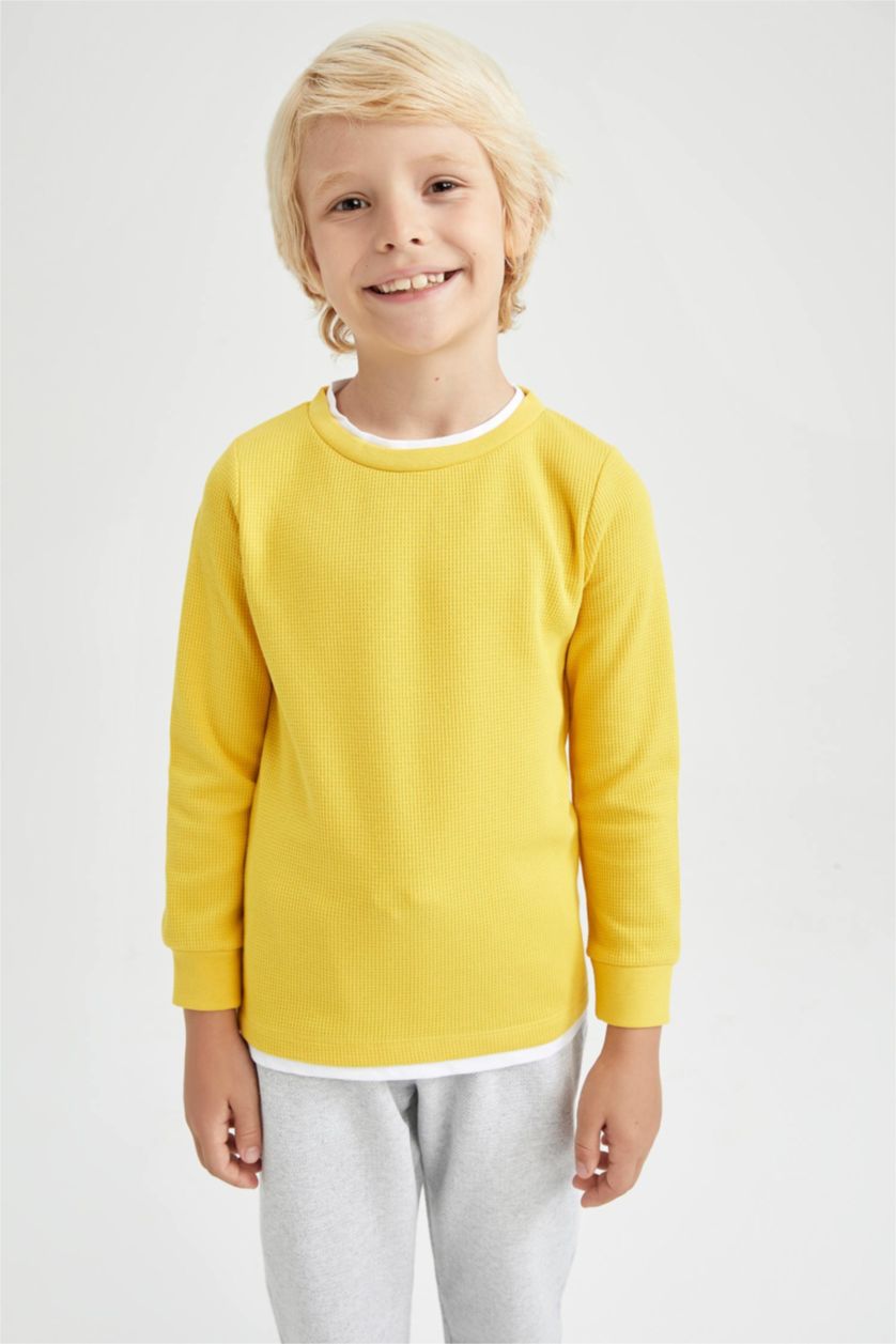 Мальчики и подростки Желтый Кофта для мальчиков
