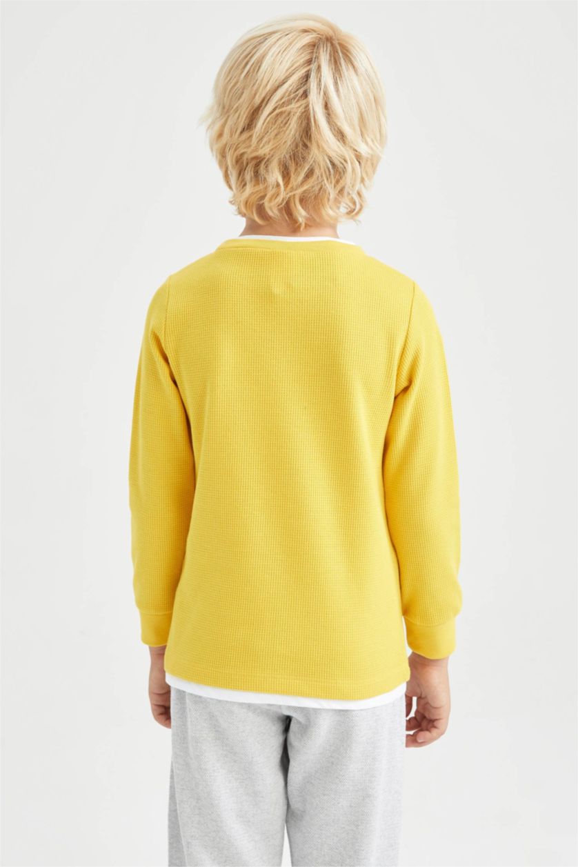 Мальчики и подростки Желтый Кофта для мальчиков