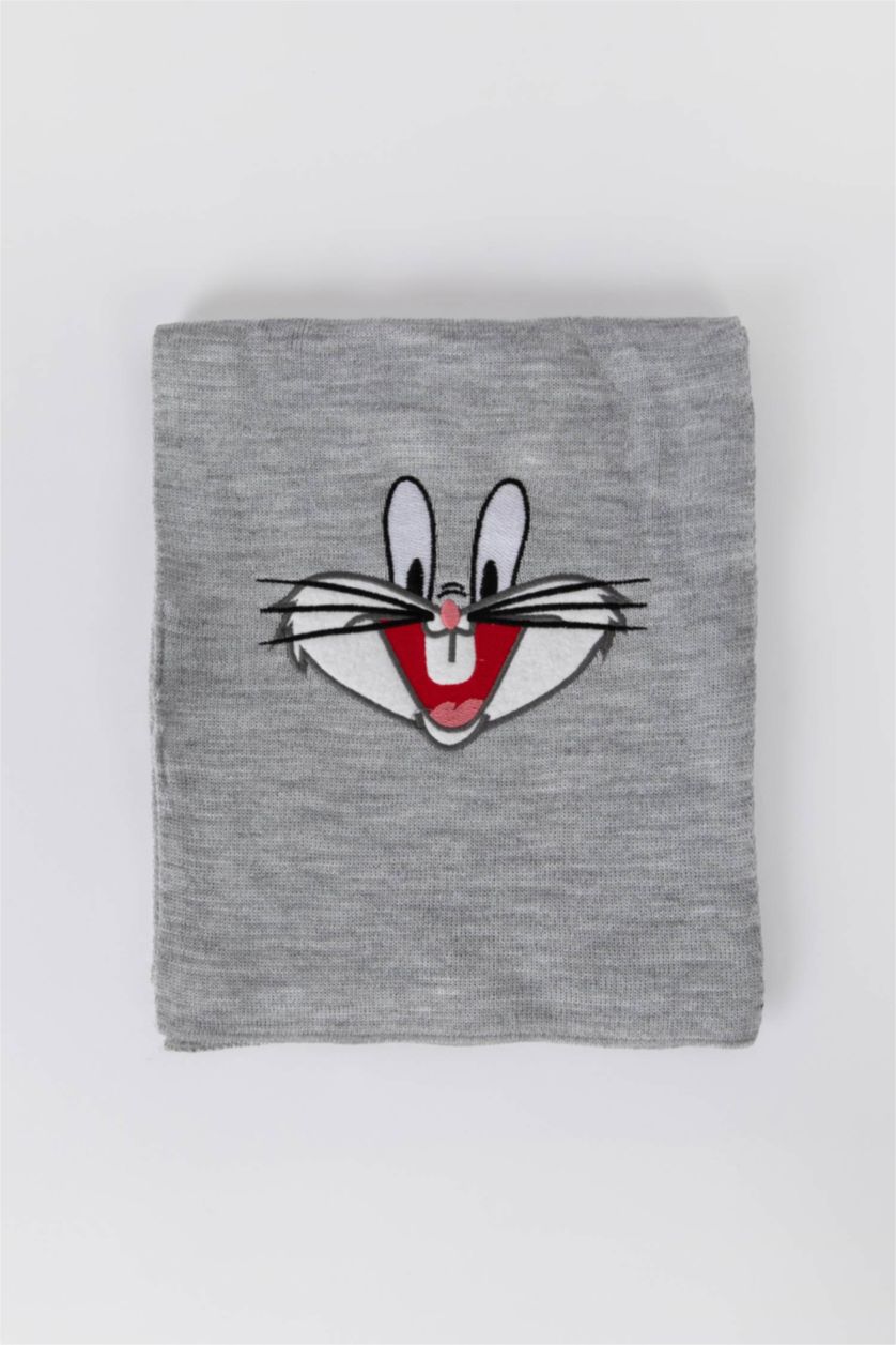 Девочки и подростки Светло-серый Шапка и шарф Looney Tunes для девочек