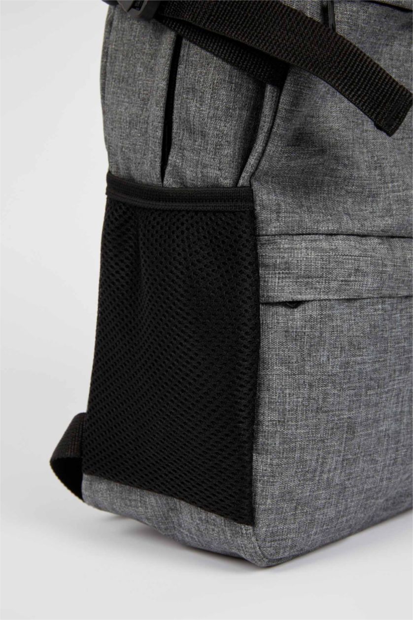 رجالي ميلانج رمادي شنطة لاب توب ظهر رجالي كبيرة