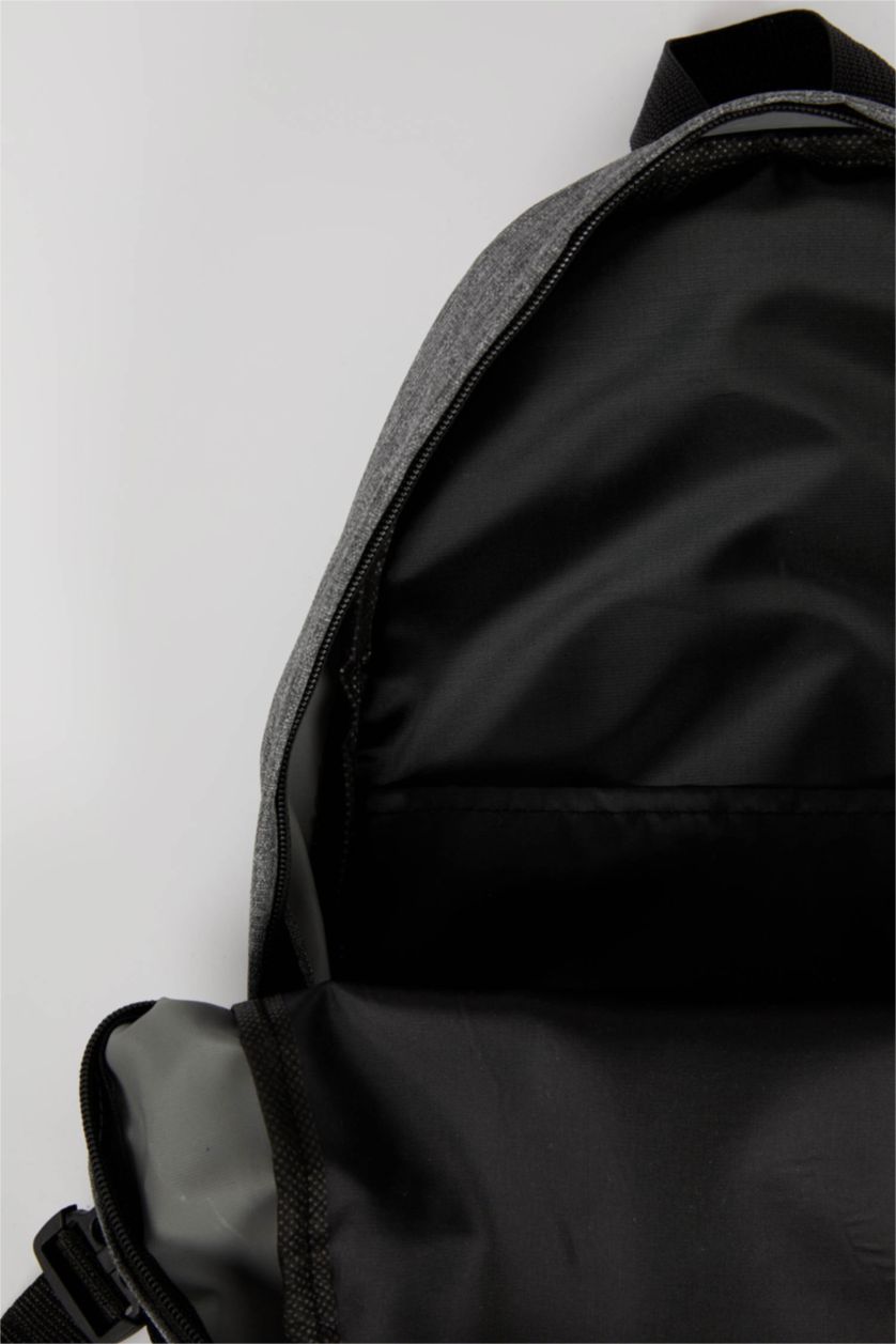 رجالي ميلانج رمادي شنطة لاب توب ظهر رجالي كبيرة