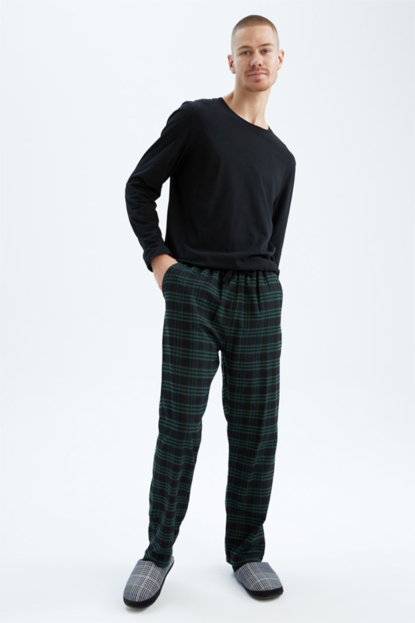 رجال أسود Regular Fit Bottom