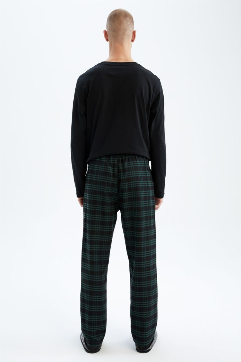 رجال أسود Regular Fit Bottom