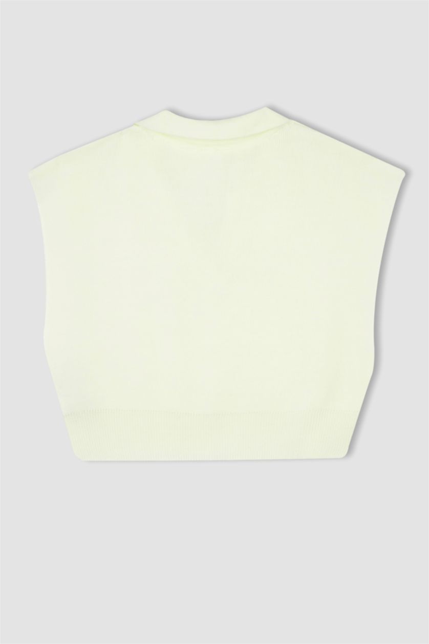 Жіночий Бежевий Regular Fit Polo Collar