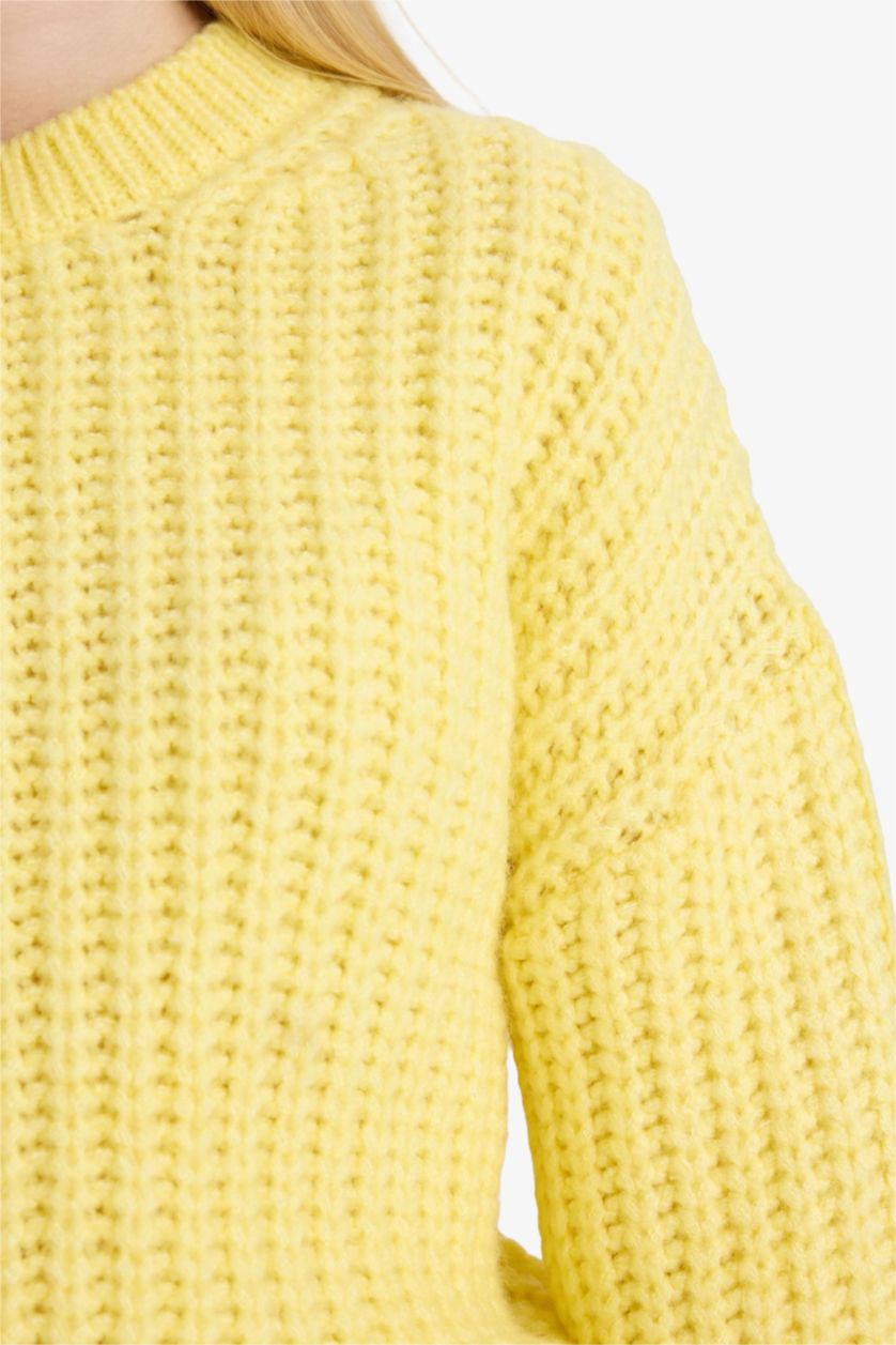 WOMAN Light Yellow Oversize Fit Pullover