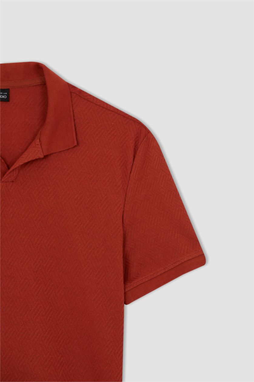 MAN Orange Modern Fit Short Sleeve Polo T-Shirt