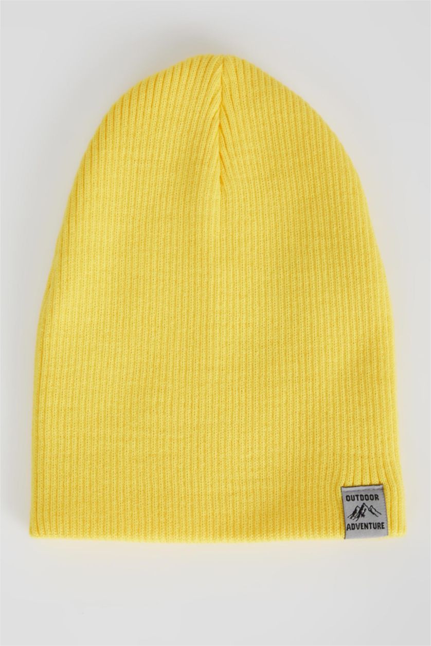 GARÇONS Jaune Bonnet d'hiver Basique Garçon