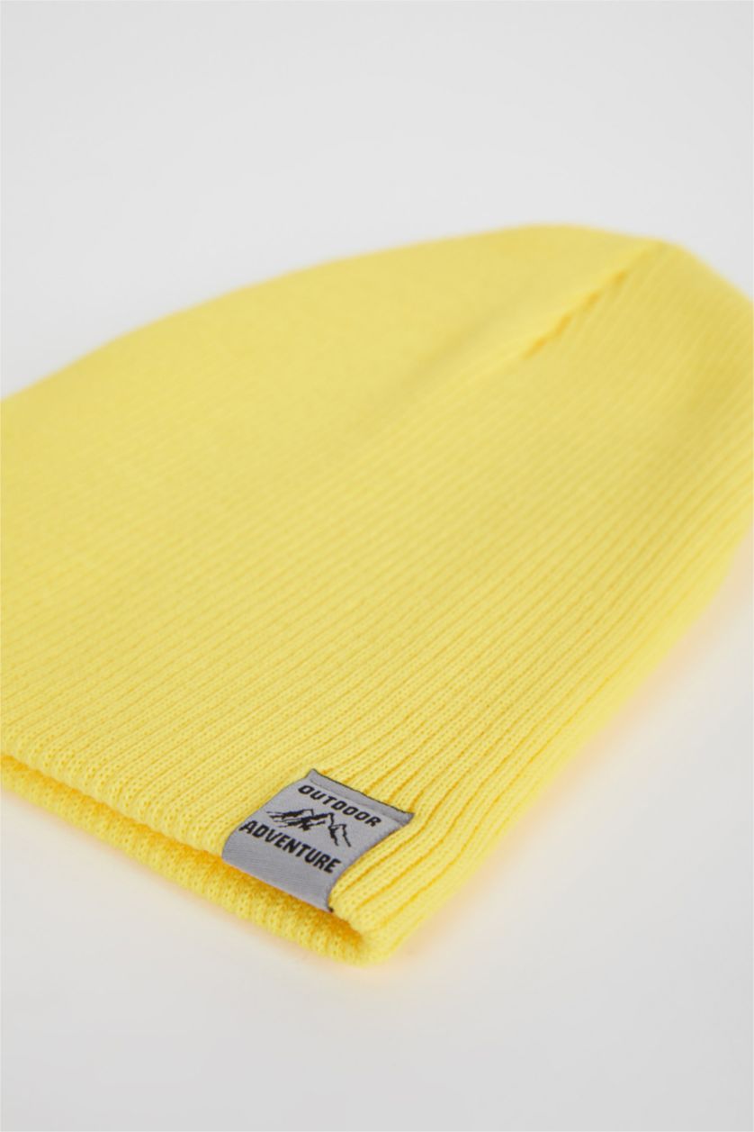 GARÇONS Jaune Bonnet d'hiver Basique Garçon