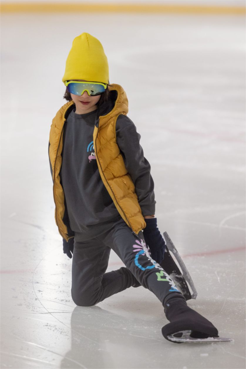 GARÇONS Jaune Bonnet d'hiver Basique Garçon