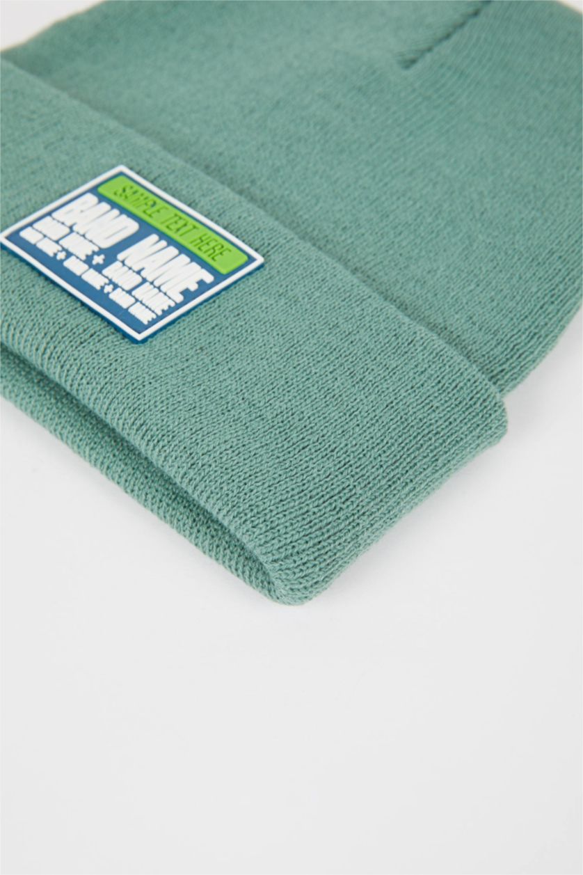 BOYS & TEENS Aqua Boy Label Knitwear Beret