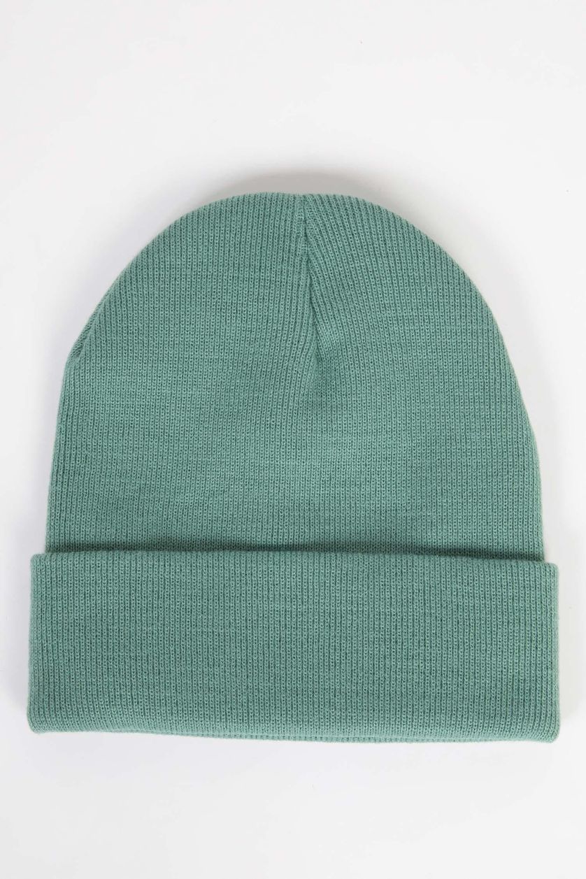 Boys & Teens Aqua Boy Label Beanie