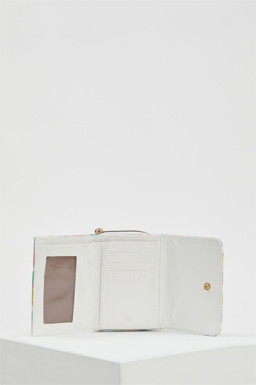 WOMAN Karma Women's Pineapple Patterned Faux Leather Wallet