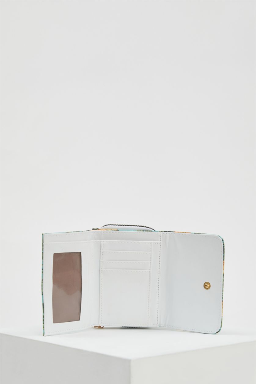 WOMAN Karma Women's Pineapple Patterned Faux Leather Wallet