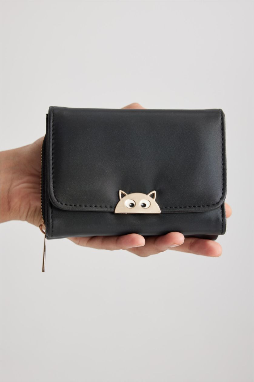 FEMME Noir Portefeuilles PU