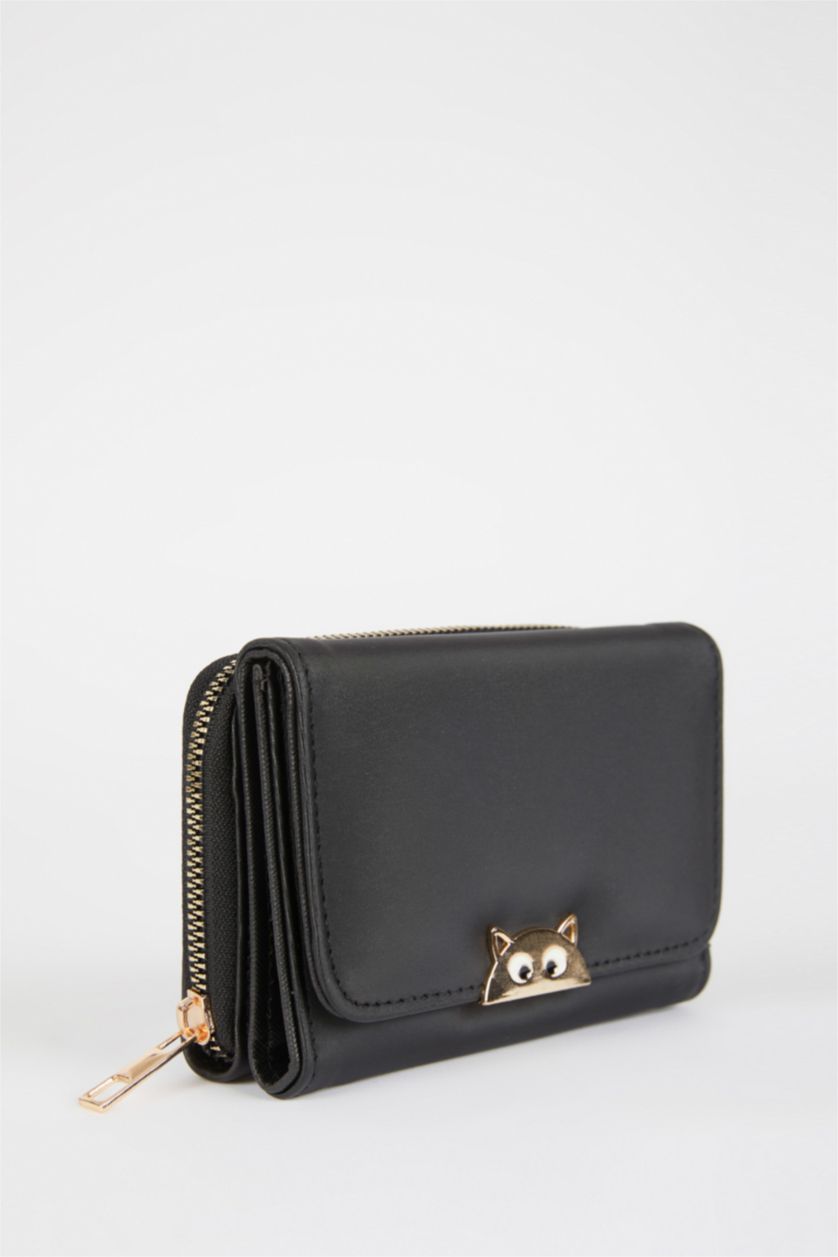FEMME Noir Portefeuilles PU