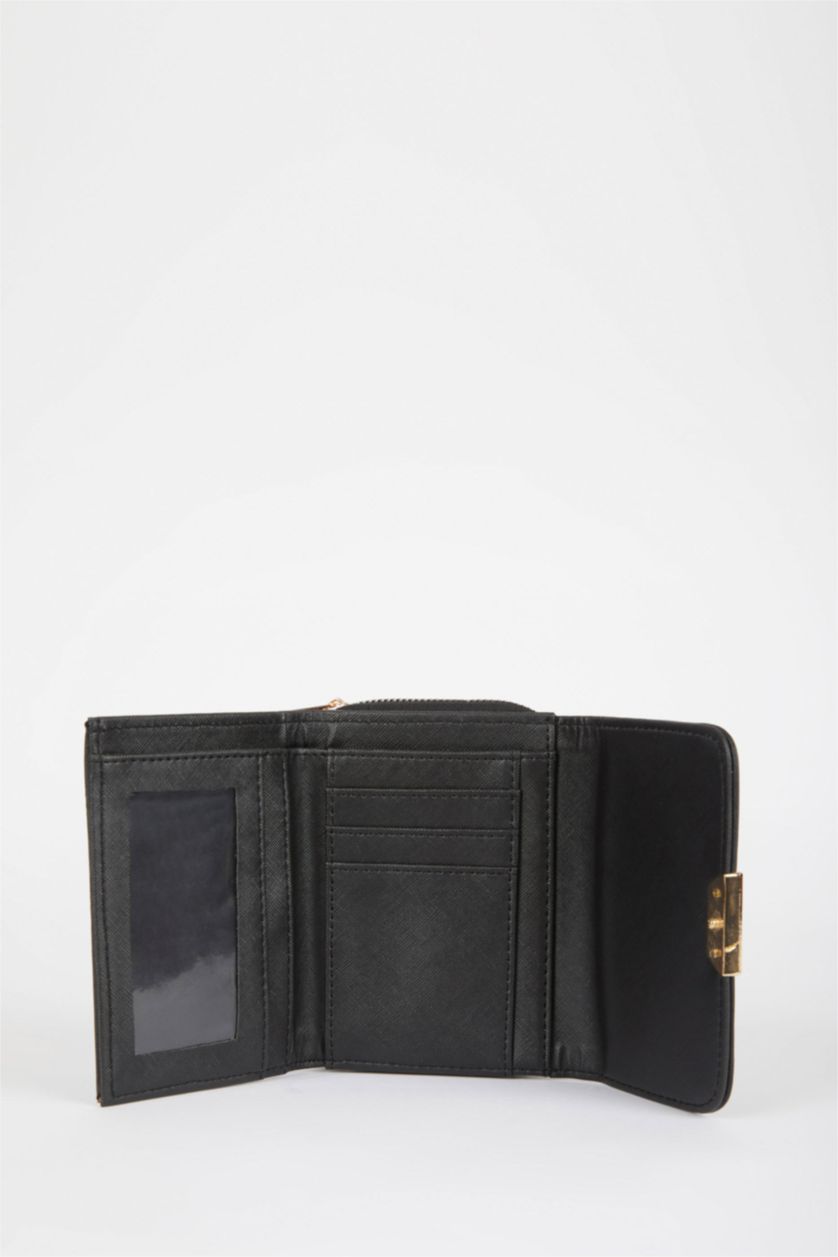 FEMME Noir Portefeuilles PU