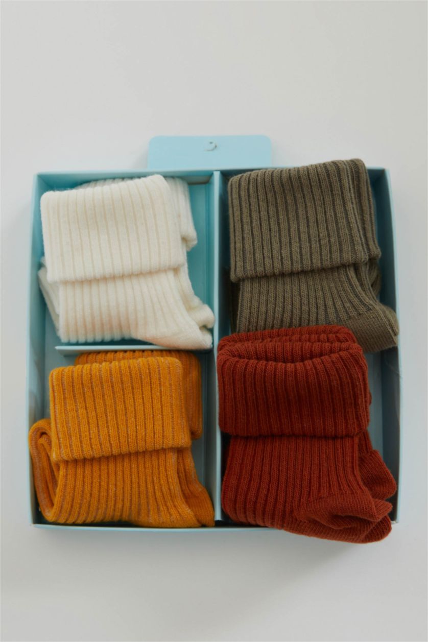 BÉBÉ GARÇON Karma Lot de 4 paires de chaussettes basiques bébé garçon avec semelles antidérapantes