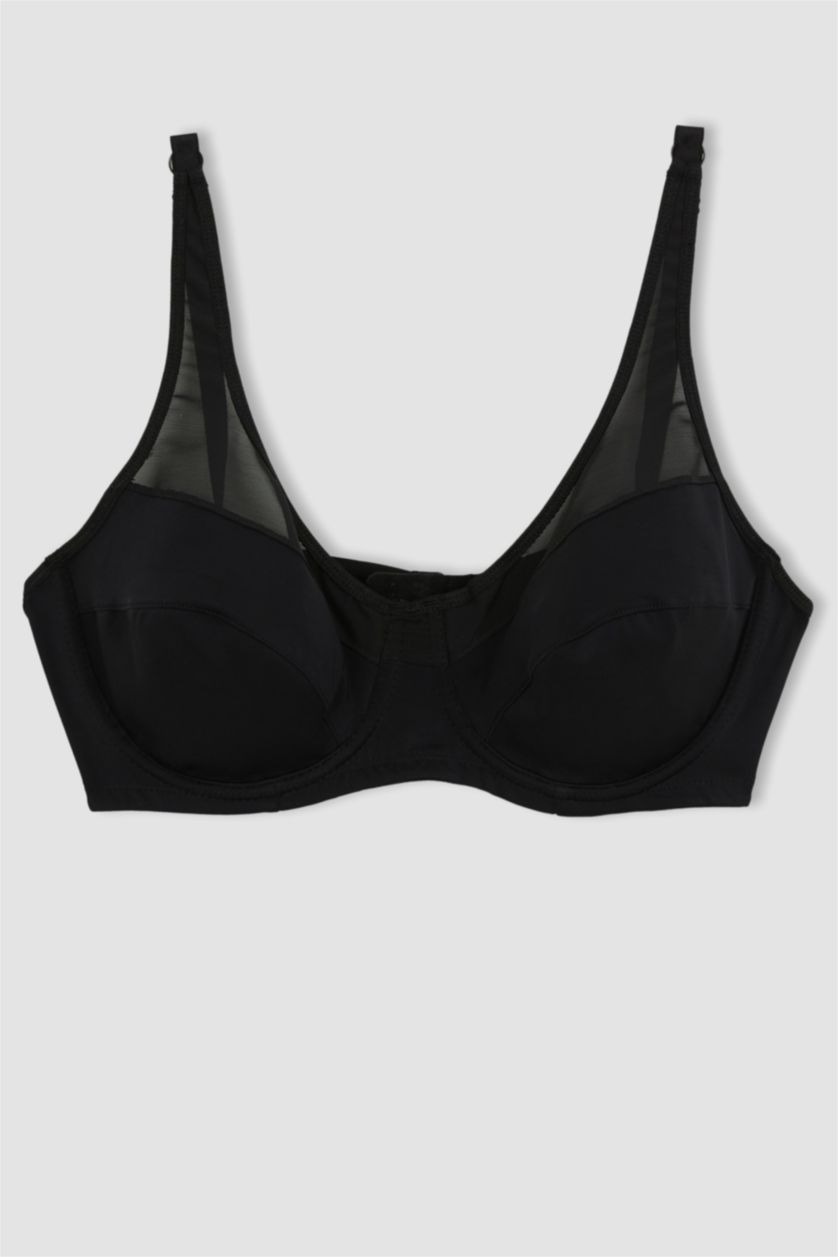 حريمي أسود حمالة صدر برا مقاس كبير بدون بطانة بدون تغطية